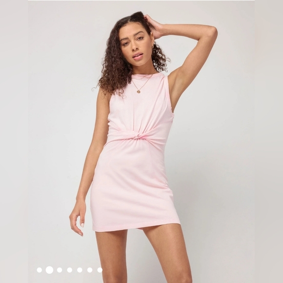 NWT L'Space Seaview mini dress in rose quartz medium - Picture 10 of 14